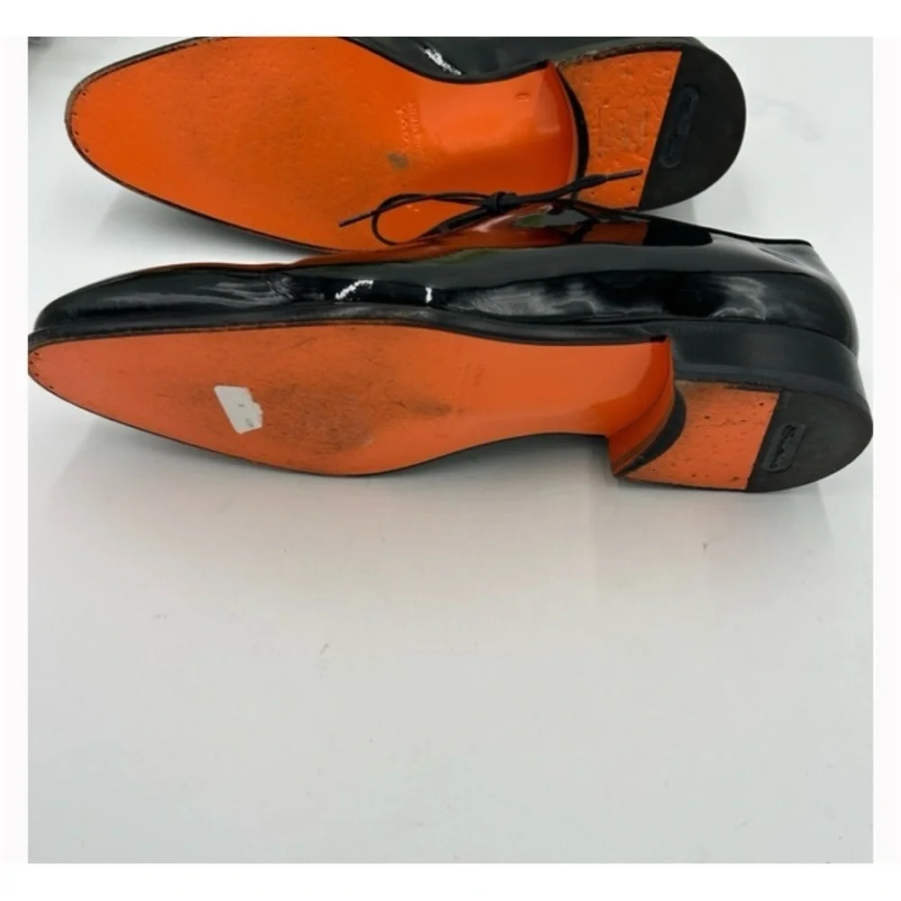 Men's Santoni patent leather Oxford's size 10 made in Italy